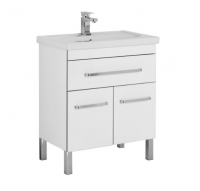 Тумба с раковиной Aquanet Сиена 00189223 70 белая, 1 ящик