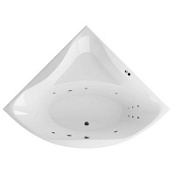 Акриловая ванна Excellent Glamour WAEX.GLA15.LINE.CR 150x150 с гидромассажем, белый/хром Акриловая ванна Excellent Glamour WAEX.GLA15.LINE.CR 150x150 с гидромассажем, белый/хром