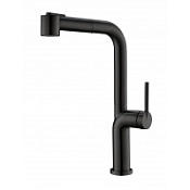 Смеситель BelBagno BB-LAM60-NERO для кухонной мойки, с выдвижным изливом, черный матовый Смеситель BelBagno BB-LAM60-NERO для кухонной мойки, с выдвижным изливом, черный матовый