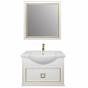 Мебель для ванной Tessoro Foster TS-F9065-CH-W-G 65 подвесная, белый с патиной золото Мебель для ванной Tessoro Foster TS-F9065-CH-W-G 65 подвесная, белый с патиной золото
