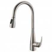 Смеситель BelBagno BB-LAM28-IN для кухонной мойки, с выдвижным изливом, сатин Смеситель BelBagno BB-LAM28-IN для кухонной мойки, с выдвижным изливом, сатин