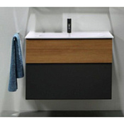 Тумба с раковиной Burgbad Fiumo SFXN082F3958FOT52G0200 80 cinnmon decor/graphite soft matt Тумба с раковиной Burgbad Fiumo SFXN082F3958FOT52G0200 80 cinnmon decor/graphite soft matt
